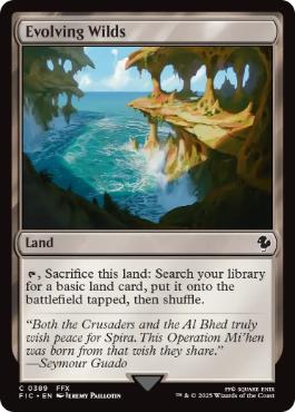 [389]【EN】【サージFOIL】進化する未開地/Evolving Wilds【FIC】[C][土地]