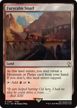 [397]【EN】【サージFOIL】怒静の交錯/Furycalm Snarl【FIC】[R][土地]