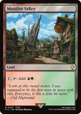 [407]【EN】【サージFOIL】モスファイアの谷/Mossfire Valley【FIC】[R][土地]