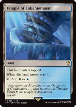[435]【EN】【サージFOIL】啓蒙の神殿/Temple of Enlightenment【FIC】[R][土地]