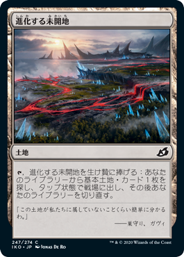 [247]【JP】進化する未開地/Evolving Wilds【IKO】[C][土地]