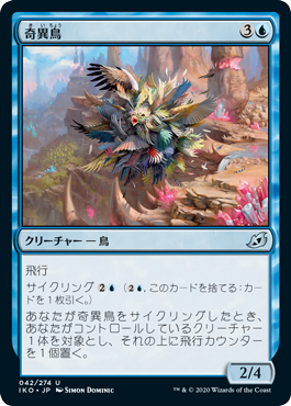[042]【JP】【FOIL】奇異鳥/Avian Oddity【IKO】[U][青]