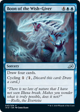[043]【EN】願い与えの加護/Boon of the Wish-Giver【IKO】[U][青]