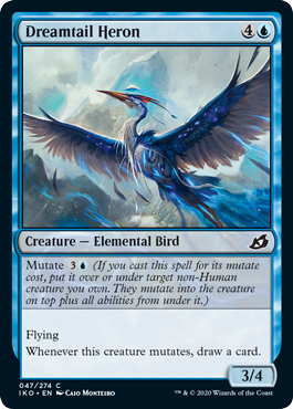 [047]【EN】夢尾の鷺/Dreamtail Heron【IKO】[C][青]
