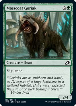 [167]【EN】苔毛のゴリアク/Mosscoat Goriak【IKO】[C][緑]