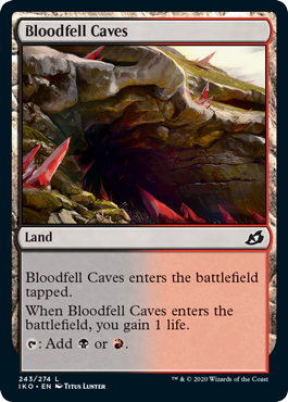 [243]【EN】血溜まりの洞窟/Bloodfell Caves【IKO】[C][土地]