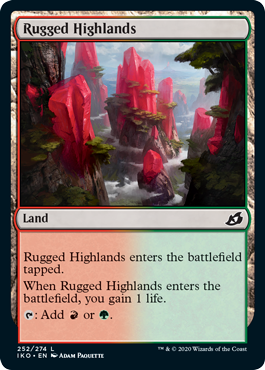 [252]【EN】岩だらけの高地/Rugged Highlands【IKO】[C][土地]