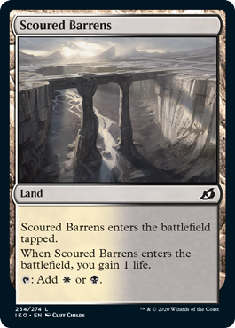 [254]【EN】磨かれたやせ地/Scoured Barrens【IKO】[C][土地]