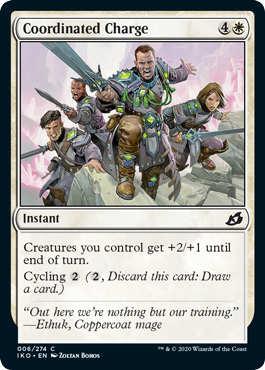 [006]【EN】【FOIL】揃った突撃/Coordinated Charge【IKO】[C][白]