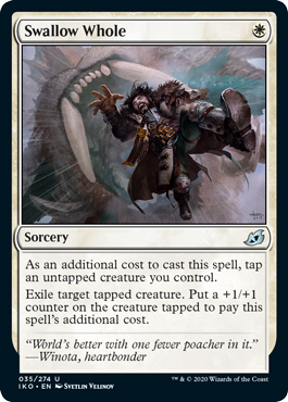 [035]【EN】【FOIL】丸呑み/Swallow Whole【IKO】[U][白]