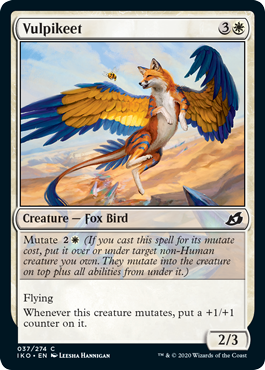 [037]【EN】【FOIL】狐インコ/Vulpikeet【IKO】[C][白]
