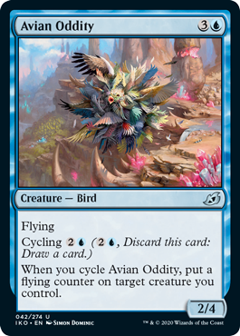 [042]【EN】【FOIL】奇異鳥/Avian Oddity【IKO】[U][青]