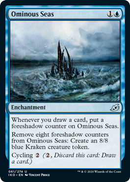 [061]【EN】【FOIL】不吉な海/Ominous Seas【IKO】[U][青]