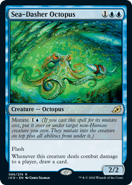 [066]【EN】【FOIL】海駆けダコ/Sea-Dasher Octopus【IKO】[R][青]
