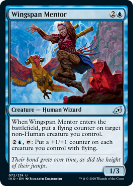 [072]【EN】【FOIL】翼長の導師/Wingspan Mentor【IKO】[U][青]