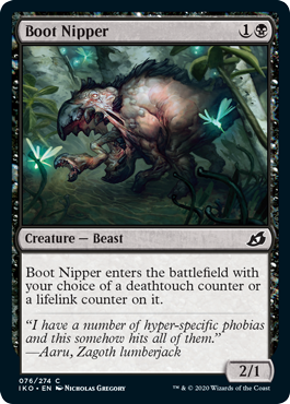 [076]【EN】【FOIL】靴かじり/Boot Nipper【IKO】[C][黒]