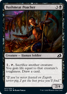 [077]【EN】【FOIL】野生肉の密猟者/Bushmeat Poacher【IKO】[C][黒]