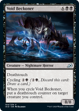 [104]【EN】【FOIL】虚空を招くもの/Void Beckoner【IKO】[U][黒]