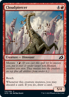 [112]【EN】【FOIL】雲貫き/Cloudpiercer【IKO】[C][赤]