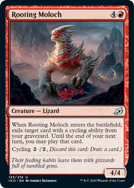 [133]【EN】【FOIL】発根のモロク/Rooting Moloch【IKO】[U][赤]