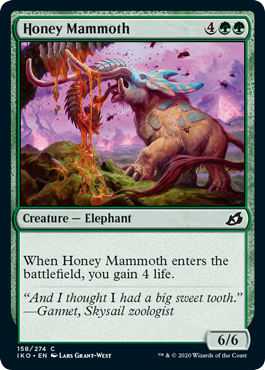 [158]【EN】【FOIL】蜂蜜マンモス/Honey Mammoth【IKO】[C][緑]