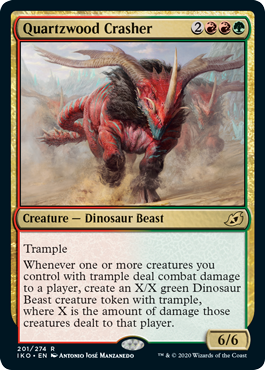 [201]【EN】【FOIL】クオーツウッドの壊し屋/Quartzwood Crasher【IKO】[R][多色]