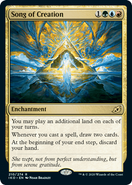 [210]【EN】【FOIL】創造の歌/Song of Creation【IKO】[R][多色]