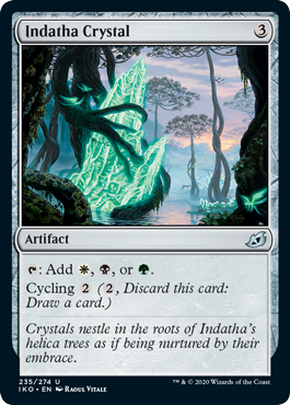 [235]【EN】【FOIL】インダサの水晶/Indatha Crystal【IKO】[U][茶]