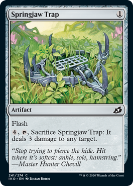 [241]【EN】【FOIL】トラバサミ/Springjaw Trap【IKO】[C][茶]