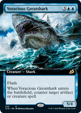 [320]【EN】■拡張アート■大食の巨大鮫/Voracious Greatshark【IKO】[R][青]