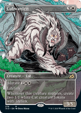 [279]【EN】【FOIL】■ショーケース■幼獣守り/Cubwarden【IKO】[R][白]