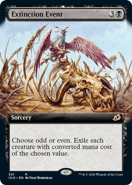 [321]【EN】【FOIL】■拡張アート■絶滅の契機/Extinction Event【IKO】[R][黒]