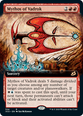 [324]【EN】【FOIL】■拡張アート■ヴァドロックの神話/Mythos of Vadrok【IKO】[R][赤]