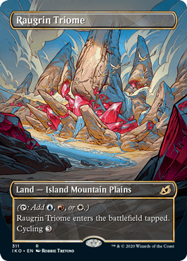 [311]【EN】【FOIL】■ショーケース■ラウグリンのトライオーム/Raugrin Triome【IKO】[R][土地]
