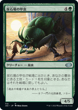 [714]【JP】採石場の甲虫/Quarry Beetle【J22】[U][緑]
