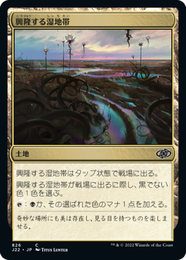 [826]【JP】興隆する湿地帯/Thriving Moor【J22】[C][土地]