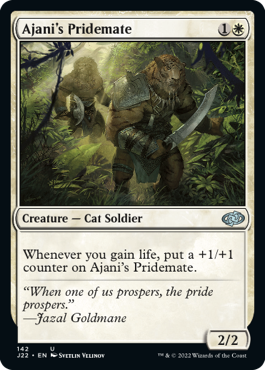 [142]【EN】アジャニの群れ仲間/Ajani's Pridemate【J22】[U][白]