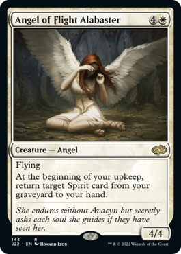 [144]【EN】空翔ける雪花石の天使/Angel of Flight Alabaster【J22】[R][白]