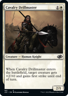 [165]【EN】騎兵隊の教練官/Cavalry Drillmaster【J22】[C][白]