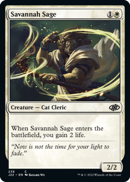 [238]【EN】サバンナの賢者/Savannah Sage【J22】[C][白]