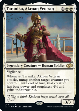 [253]【EN】アクロスの古参兵、タラニカ/Taranika, Akroan Veteran【J22】[R][白]