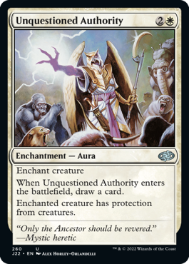 [260]【EN】疑いなき権威/Unquestioned Authority【J22】[U][白]