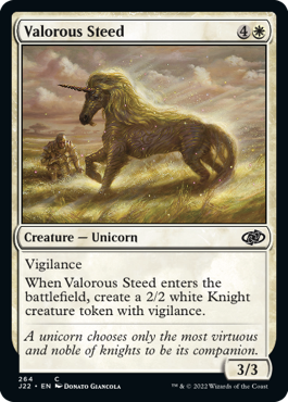 [264]【EN】勇敢な駿馬/Valorous Steed【J22】[C][白]