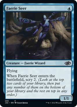 [295]【EN】フェアリーの予見者/Faerie Seer【J22】[C][青]