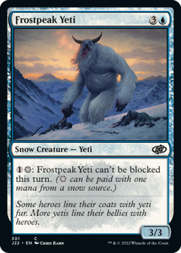 [301]【EN】霜峰のイエティ/Frostpeak Yeti【J22】[C][青]