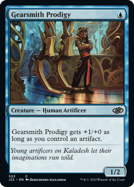 [303]【EN】機械職人の神童/Gearsmith Prodigy【J22】[C][青]