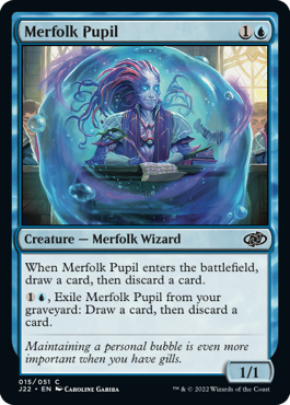 [015]【EN】マーフォークの学徒/Merfolk Pupil【J22】[C][青]