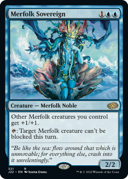 [321]【EN】マーフォークの君主/Merfolk Sovereign【J22】[R][青]