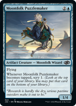[324]【EN】ムーンフォークの謎掛け師/Moonfolk Puzzlemaker【J22】[C][青]