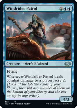 [373]【EN】風乗りの巡回兵/Windrider Patrol【J22】[U][青]